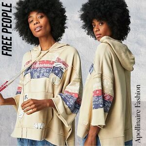 WE THE FREE HERITAGE HOODIE OVERSIZED SLOUCHY NEW LARGE VINTAGE